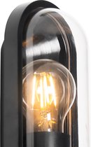 QAZQA stockholm - Moderne Wandlamp voor buiten - 1 lichts - D 9.6 cm - Zwart - Buitenverlichting