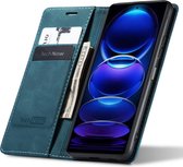 Hoesje geschikt voor Xiaomi Redmi Note 12 Pro Plus 5G / Pro+ - Book Case Leer Slimline Blauw