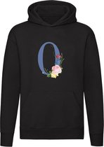 Getal 0 met rozen Hoodie - bloemen - bloemist - trui - sweater - capuchon