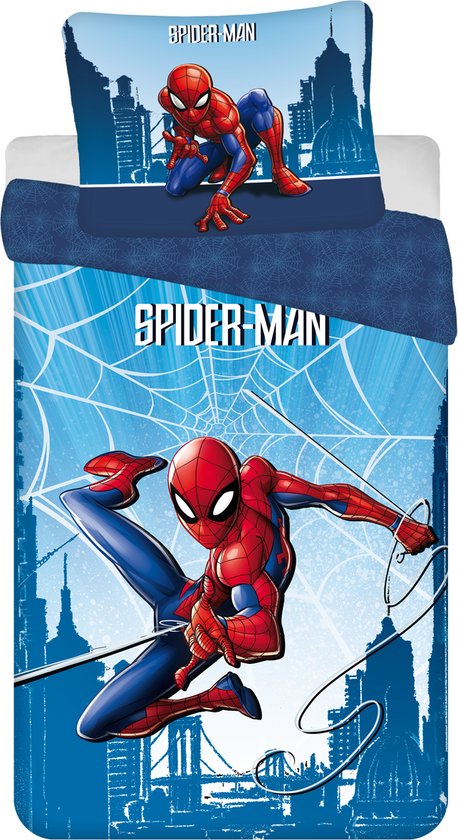 SpiderMan Dekbedovertrek Spider Sense - Eenpersoons - 140 x 200 + 70 x 90  cm - Katoen | bol