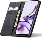 Hoesje geschikt voor Motorola Moto G13 / G23 - Book Case Leer Slimline Zwart