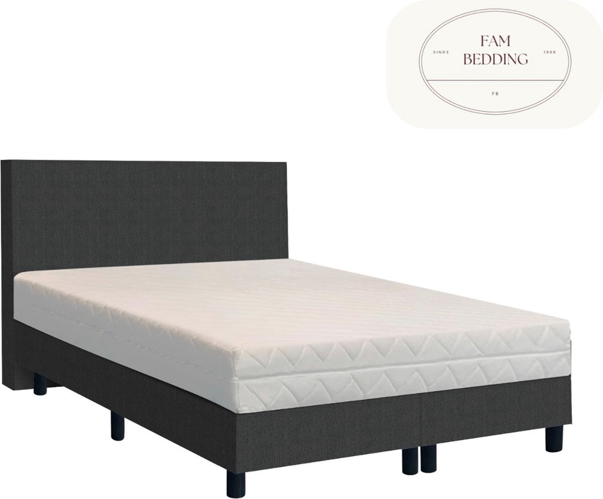 2 Persoons Boxspring Björn Antraciet 120x190