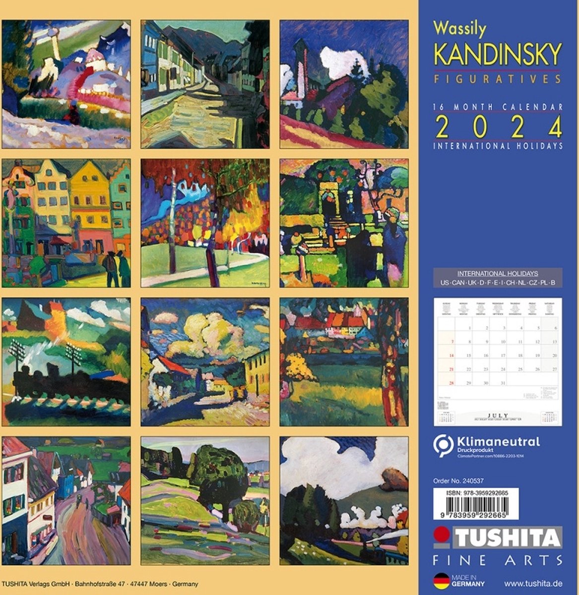 Wassily Kandinsky Figuratives Kalender 2024