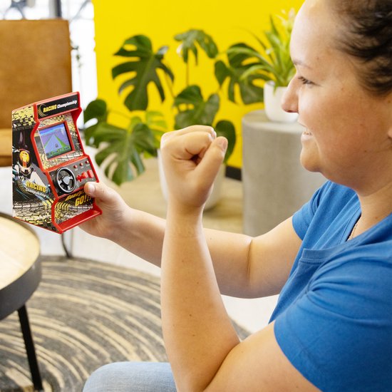 Silvergear Mini Arcade Console - Retro Race Game - Arcade Kast - Rood | bol