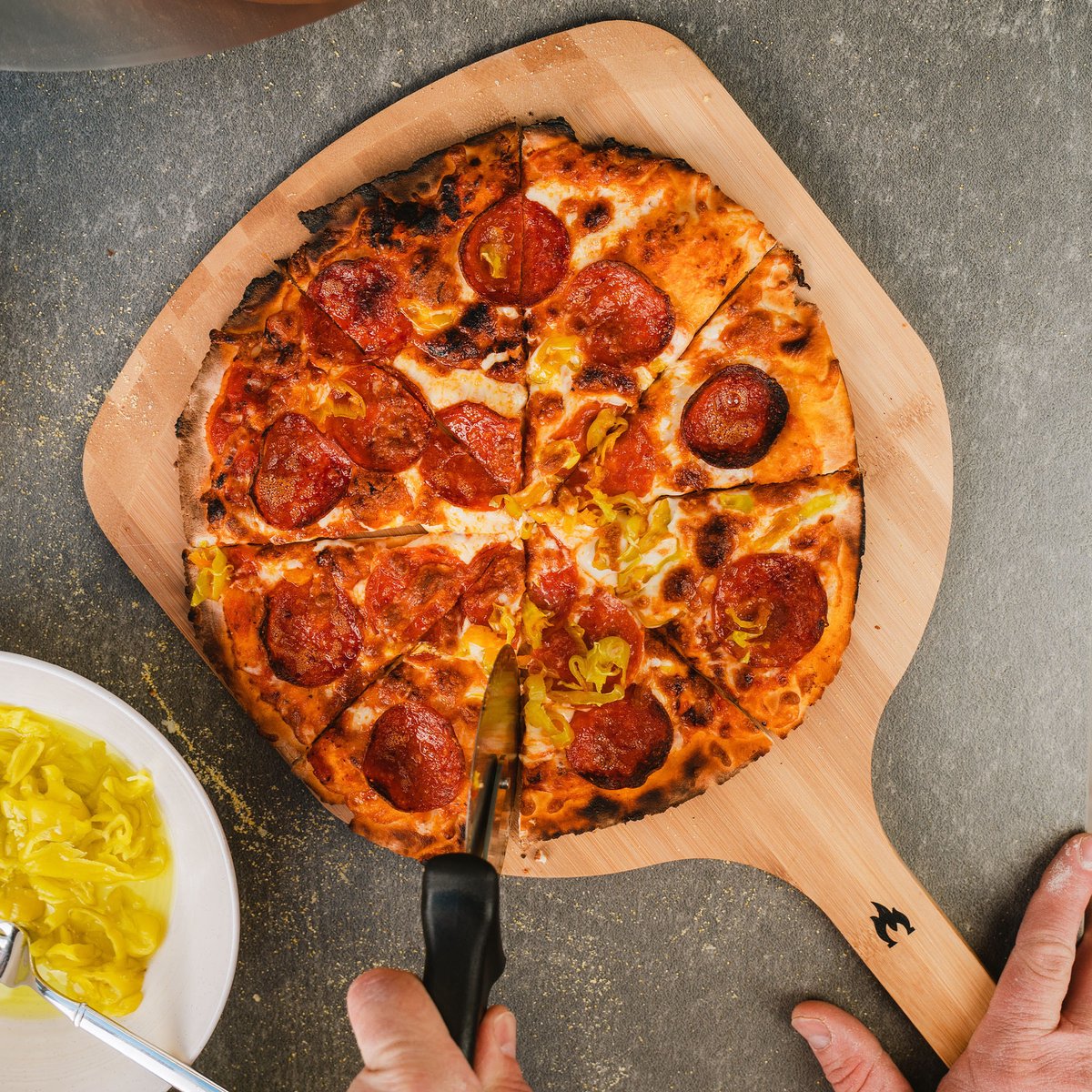 Cuillère à pizza en Bamboe Solo Stove, Planche de service en bois,  cuillère à pizza