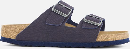 Birkenstock Arizona Slippers Homme Indigo Blue Coupe étroite | Bleu | Microfibre | Taille 44 | 1023150