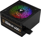 RGB PC Voeding Intern Stil / PSU 600 Watt BRONZE Met Stille Modus – Gamdias KRATOS M1-600B met ARGB Verlichting – GAMING BUILD