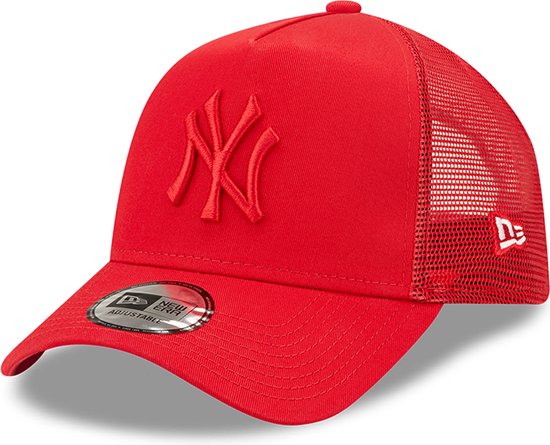 New York Yankees Cap - SS23 Collectie - Rood - One Size - New Era Caps - Trucker Cap - Trucker Pet - NY Pet Heren- NY Pet Dames - Petten