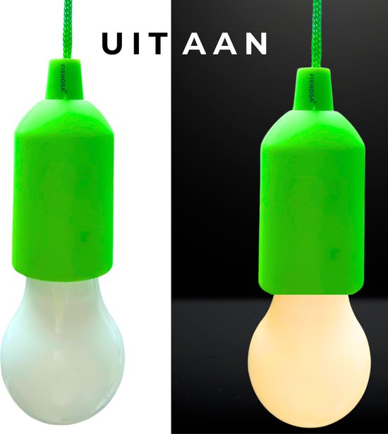 Fienosa Treklamp - Hanglamp - Camping lamp - LED - Groen - Kerstcadeau - Hanglamp Batterij - Nachtlamp Kinderen - Campinglampen - Tentlamp - Kampeerlamp - NIET INBEGREPEN aaa batterijen- Warm wit licht - Tuinverlichting - Feestverlichting van Fienosa — afbeelding 4