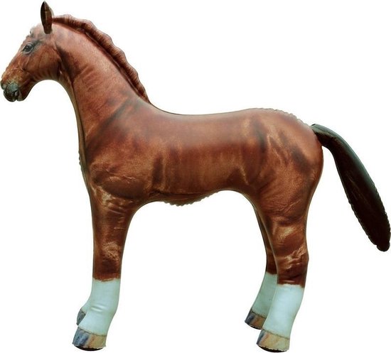 Opblaasbaar paard 75 cm decoratie - Opblaasdieren decoraties