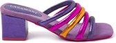 Lazamani Dames Muiltjes 85.562 Purple Multi