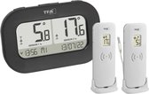 TFA Dostmann DOUBLE-CHECK Draadloze thermometer digitaal Zwart