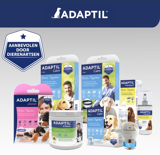 Adaptil Chew 30 stuks - Smakelijk kauwtabletten voor honden - Vermindert angst en spanning - Veilig en niet verslavend