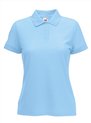 Fruit of the Loom - Dames-Fit Pique Polo - Poederblauw - M
