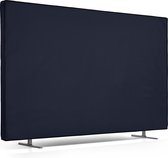 kwmobile tv hoes geschikt voor 55" TV - Beschermhoes voor televisie - Tegen vuil en stof - In donkerblauw