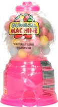 Kauwgomballen automaat/dispenser - gevuld met kauwgomballen - roze