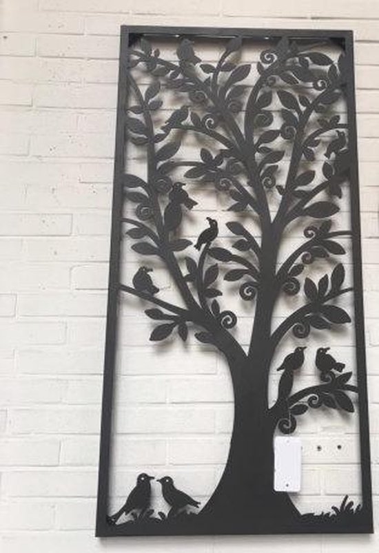Metalen wanddecoratie - schilderij - levensboom | bol.com