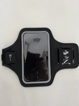 NeS Sportarmband - iPhone 11 / 12 / 13 hoesje - Sportband - Hardloop armband - Sport armband - Hardloop houder - Zwart