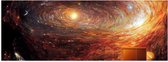 Poster Glanzend – Door bij de Melkweg in het Univserum - 60x20 cm Foto op Posterpapier met Glanzende Afwerking