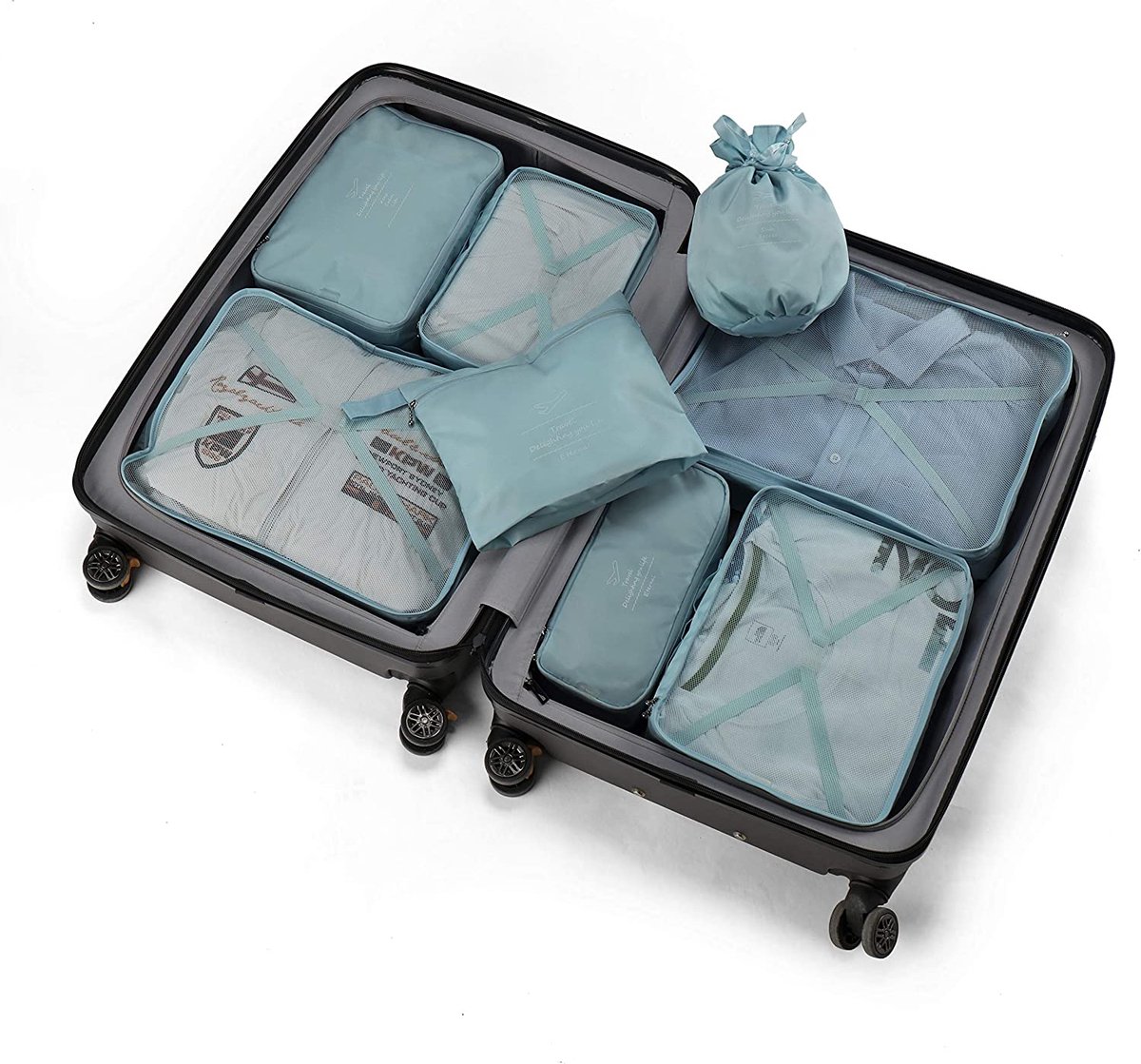 Valise de voyage - Sydney - Ensemble de valises de voyage 3 pièces - Nylon  - Zwart