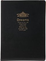 D6032 A4 Kalpa Dreams vintage notitieboek Goldtrim zwart