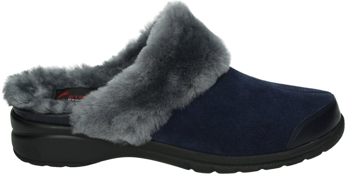 Strober GABY 72081H - Dames pantoffels - Kleur: Blauw - Maat: 43