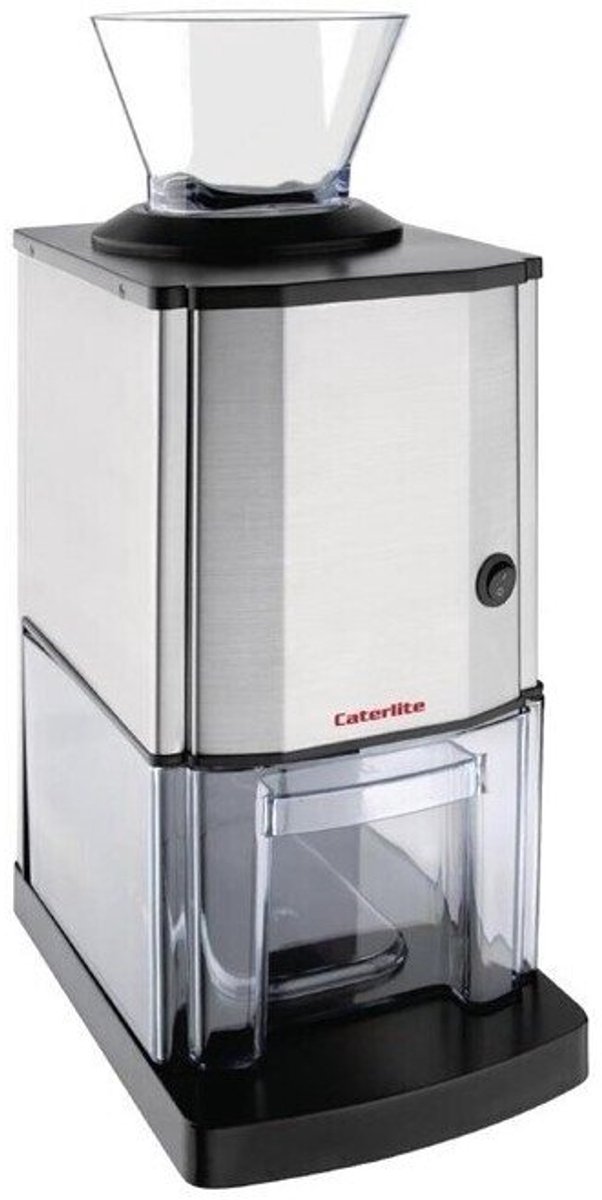 Caterlite Elektrische IJscrusher met 3L voorraadbak - Ijsvergruizer tot 12kg per uur - RVS