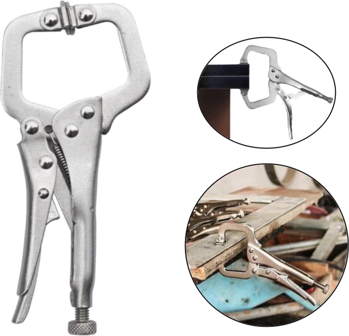 PD® Griptang C klem - EXTRA STERK - Griptang 28 cm - Griptang - C-klem – Grijptang -