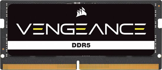 Corsair Vengeance - Geheugen - DDR5 (SO-DIMM) - 64 GB: 2 x 32 GB - 262-PIN - 4800 MHz / PC5-38400 - CL40 - 1.1V - zwart