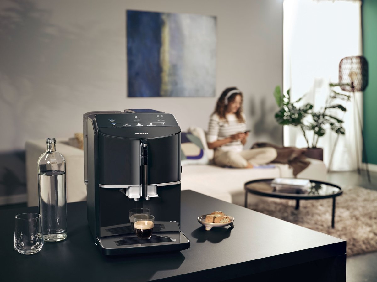 Siemens EQ300 TF301E19 - Volautomaat espressomachine - Zwart - Koffiemachine met bonen — afbeelding 5