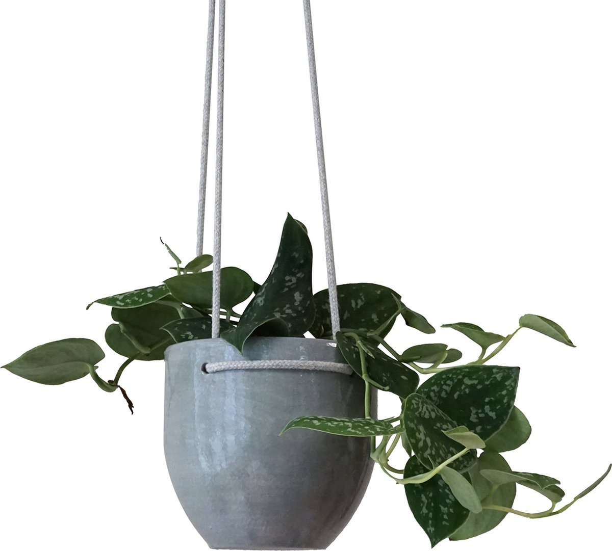 tenn well Mand geweven katoenen bloempot met voering voor kamerplanten en woondecoratie, 20 x 20 cm