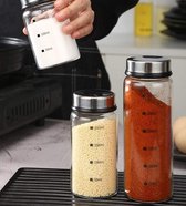 Zout- en peperschudbekers met verstelbare gietgaten - perfecte dispenser voor uw zouten, 300 ml