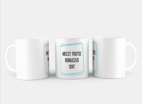 Akyol - tasse à café la plus fière sœur bonus de tous les temps - tasse à thé - sœur - sœur bonus fière - cadeau d'anniversaire - anniversaire - cadeau - cadeau pour sœur - articles sœur - cadeau - cadeau - cadeau - contenu 350 ML