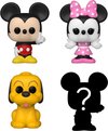 foto van Funko Mickey, Minnie, Pluto and mystery chase - Funko Bitty Pop! - Disney Classics Figuur - 2cm - 4 Pack