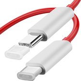 Originele [Product_Brand] 6.5A USB-C Kabel, Warp Charge 1m - Rood