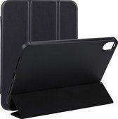 Mobigear Tablethoes geschikt voor Apple iPad Mini 6 (2021) Hoes | Mobigear Tri-Fold Gel Bookcase - Zwart