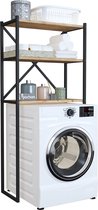 Pochon - Wasmachinekast Serena - Pijnboom - 35x66x160 - Wasmachinerek - Wasmachine Ombouw - Opbergrek