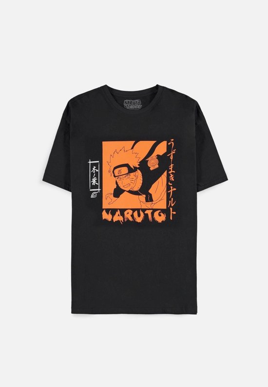 Naruto Shippuden Heren Tshirt Naruto Boxed Zwart