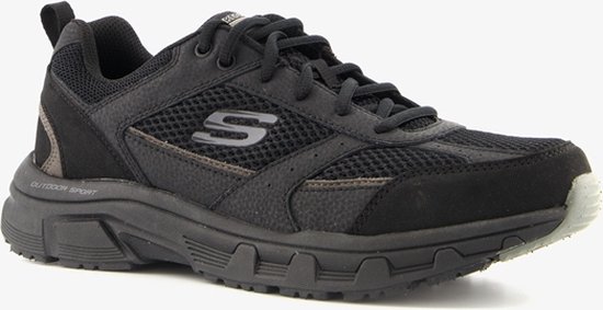 Skechers Oak Canyon-Verketta 51898-BBK, Mannen, Zwart, Sneakers,Sportschoenen, maat: