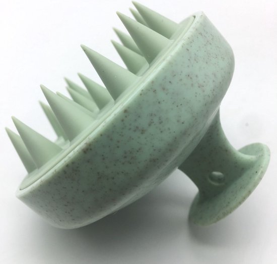 Waledano® Shampoo Massageborstel - Hoofdhuid Borstel - Siliconen Haarborstel - Anti Roos - Scalp Massage Brush - Groen