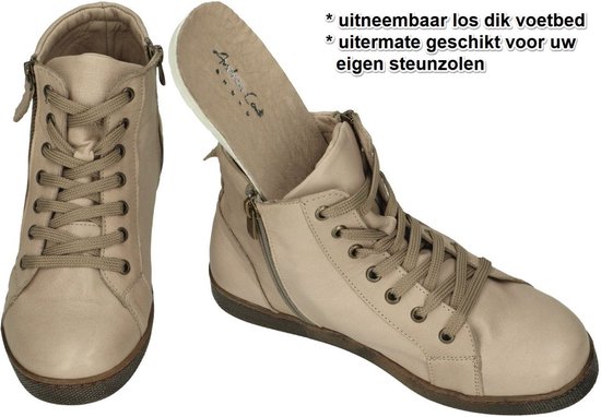 Andrea Conti -Dames - taupe - bottines - maat 40