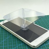 Affichage Pyramide Hologramme 3D - Vidéo Projecteur 3D - Écran Hologramme - Support Universal pour Téléphone Mobile et Tablettes