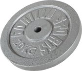 Gorilla Sports Gewichtsschijf - Halterschijf - 20 kg - Gietijzer - 30 mm
