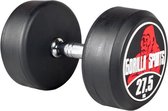Gorilla Sports Dumbell - 27,5 kg - Gietijzer (rubber coating) - Met logo