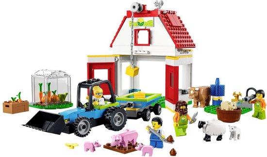 LEGO City Farm Schuur en boerderijdieren - 60346 | bol.com