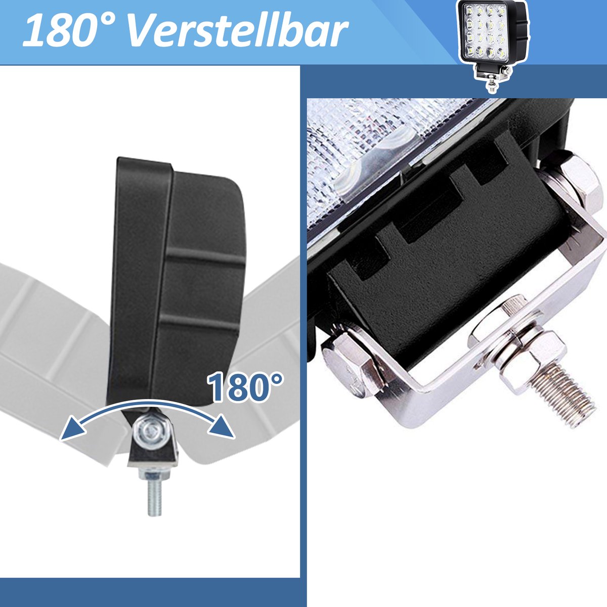 4 stuks led-werklampen, 48 W, werklampen, led, 12 V, vierkant, IP67 waterdicht, extra schijnwerper, 12 V schijnwerper, achteruitrijlicht voor tracker, graafmachine, SUV, ATV 4 stuks led-werklampen, 48 W, werklampen, led, 12 V, vierkant, IP67 waterdicht, extra schijnwerper, 12 V schijnwerper, achteruitrijlicht voor tracker, graafmachine, SUV, ATV