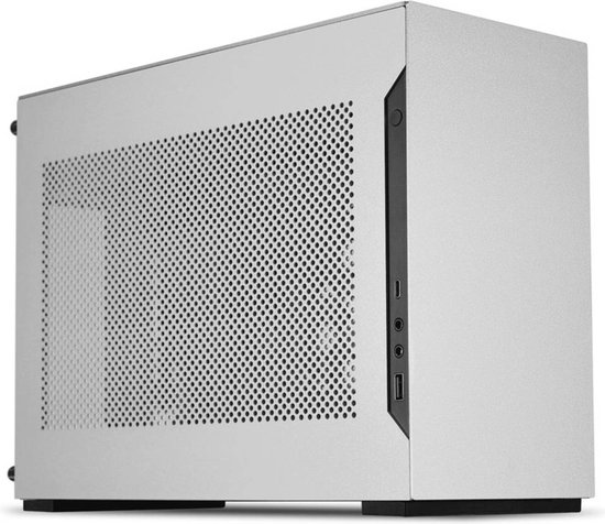 Lian Li Lian Li DAN Cases A4-H2O A4 Mini-ITX Gehäuse, PCIE4.0 Riserkabel - silber Mini-tower Gaming-behuizing Zilver