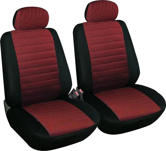 Set van 2 voorstoelhoezen (2 ronden kanten) en 1 achterbank grijs Charleston Citroën 2CV - Copy - Citron Pieces