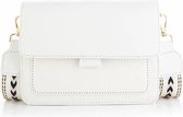 Bijoutheek Sac bandoulière Croco Blanc