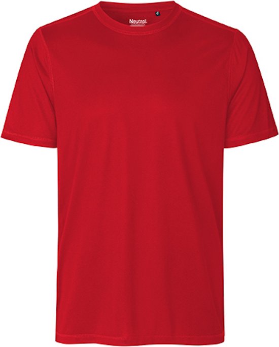 Chemise de sport homme 'Performance' à manches courtes Rouge - M